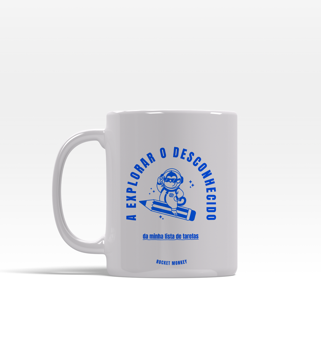 Caneca "Explorar o Desconhecido" 325 ml - Azul