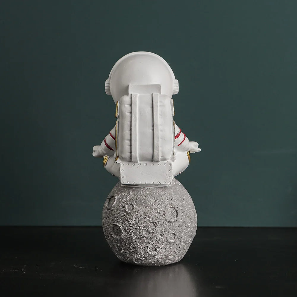 Estatueta de Astronauta na Lua - Estatueta Resina